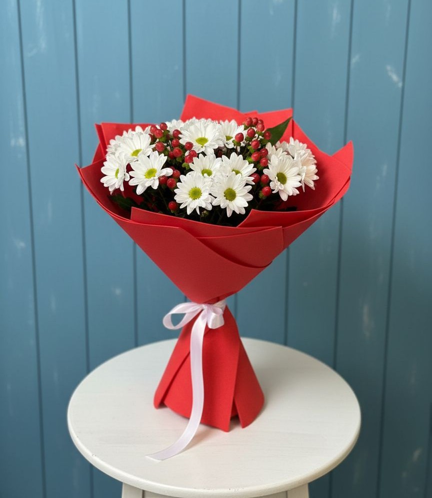 Букет цветов из: Хризантемы в Пирочи