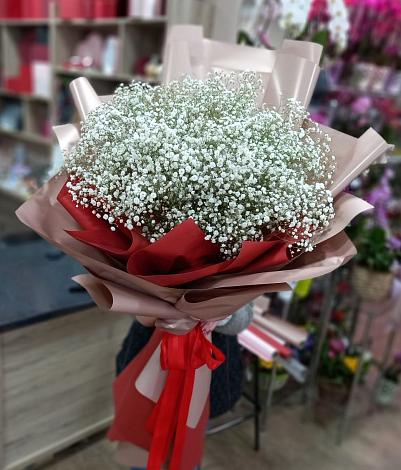 Букет цветов из: Гипсофила в Пирочи