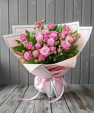 Букет Розовый кустик в Пирочи