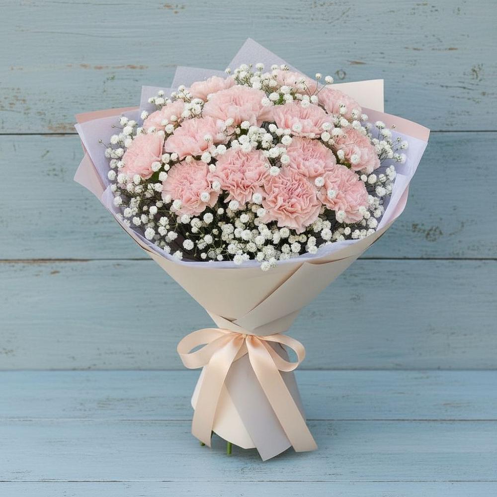 Букет цветов из: Гвоздики в Пирочи