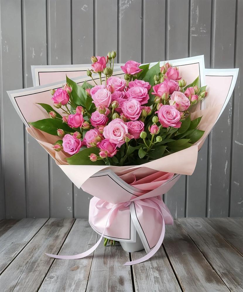 Букет Розовый кустик в Пирочи