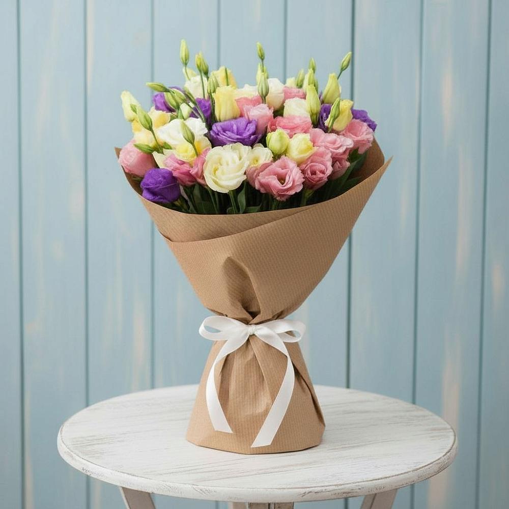 Букет цветов из: Лизиантусы в Пирочи