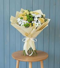 Букет цветов из:  Хризантемы и Розы #REPLACE_PRED# Пирочи