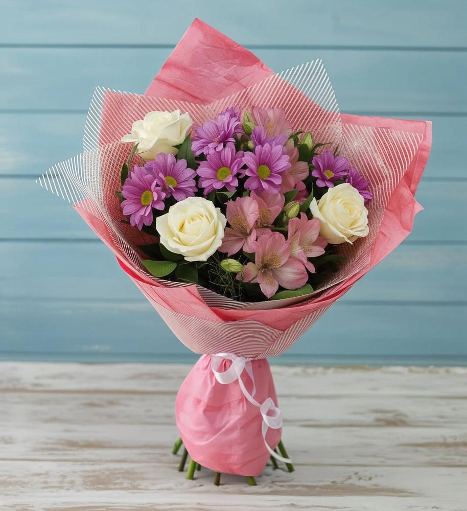 Букет цветов из: Герберы в Пирочи