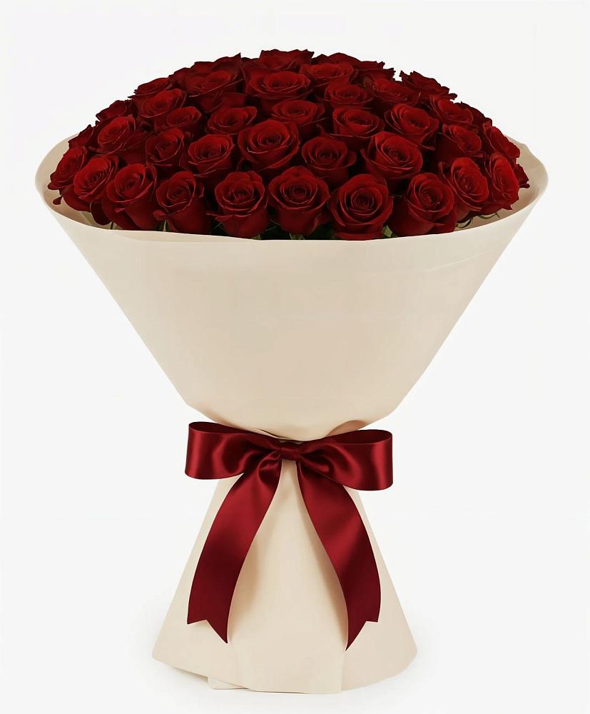 Букет 101 Бордовая роза Блэк Бакарра в Пирочи