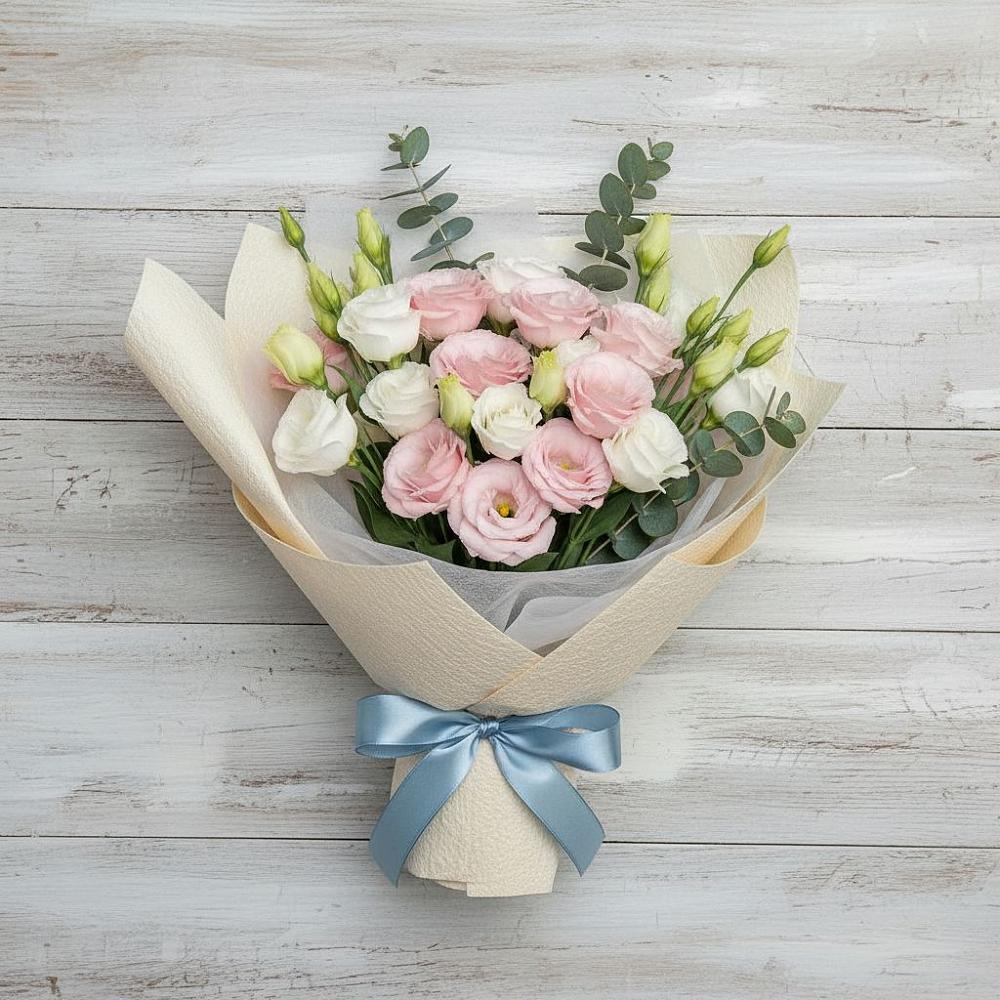 Букет цветов из: Лизиантусы в Пирочи